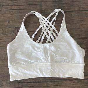 LULULEMON SPORTS BRA NEW W/O TAGS WHITE SIZE 12